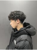波巻きパーマ