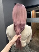 ボアップ(boappu)&nbsp;エクステつけたままカラーで春ピンク！