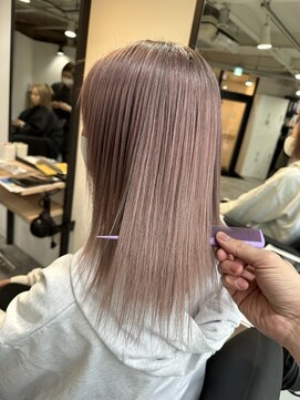 ラフ 難波店(LAFF) #黒髪#ボブルフ#ネビージュ#小顔#ワンレン