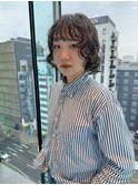 カジュアルウェーブショートボブ