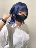 ウルフ ブルー ウルフボブ 福井美容室