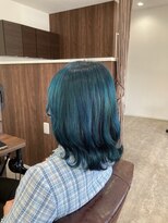 ミミックヘアー(MiMic hair)&nbsp;ダブルカラー【コバルトブルー】