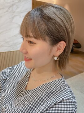 ロンド エスポワール 錦糸町(Lond espoir) 【澤口】黒髪ボブルフネビージュ小顔に見せるワンレン