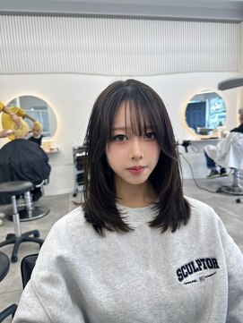 レノ(RENO) ミディアムレイヤー/金沢美容院/reno@20代30代40代