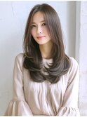 ☆ホワイトグレージュミニウルフデジタルパーマチェリーブラウン