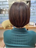 コンパクトな中に丸さを残したボブデザイン!