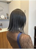 切りっぱなしボブロブヘアー縮毛矯正髪質改善ストレートパーマ