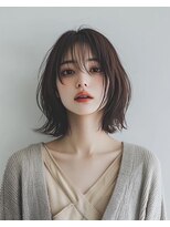 e.m.a プレミアムビューティーサロン 栄駅店(e.m.a PREMIUM BEAUTY SALON)&nbsp;ボブ/イメチェン/外ハネボブ/美髪/ワイドバング/髪型