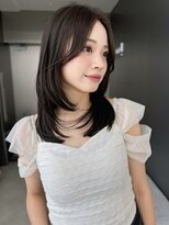 サンド ミュウ 横浜店(sand mieu)&nbsp;ミディアムレイヤー/ワンホン/韓国風/透明感/グレージュ/横浜駅