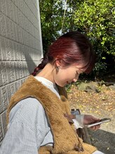 【山中杏　ヤマナカアン】Instagram→an.knmy_14_kiii日常に馴染む暖色カラー、まとまるボブスタイル