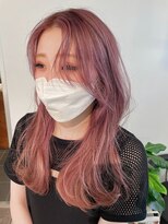  fit stand 千葉/ショートボブ/カット/パーマ/ダブルカラー/トリートメント/縮毛矯正&nbsp;イメチェン/ピンクベージュ/アンブレラカラー[千葉]