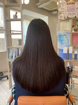 アシャ ヘアー ソリューション 神戸店(asha hair solution) イメチェン/ピンクベージュ/アンブレラカラー/前髪/摂津本山