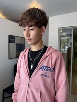 アンフェインド02(UNFEIGNED 02)&nbsp;MEN’S/リバースセンターパート/ニュアンスパーマ/伏見