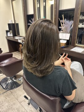 アンツ ヘアーアンドリゾート 辻堂本店(ANT'S Hair and Resort) イメチェン/ピンクベージュ/アンブレラカラー/前髪/辻堂駅