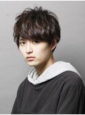 メンズショート×束間