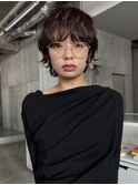 ラフな毛流れがかわいいショートウルフ