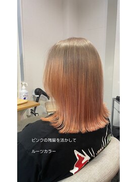 ナンバーフォーナチュラル 戸祭(NO4 natural) 65. ルーツカラー/アプリコットオレンジ/顔周り/艶感