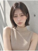 【NOA】韓国風ショートボブ×顔まわりレイヤーシースルーバング