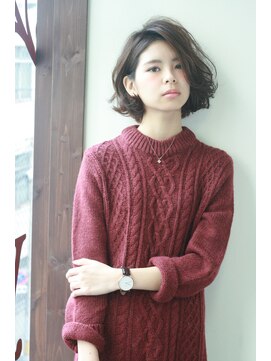 キー(kｅｙ) ショートボブ×レザーカット