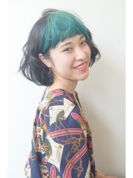 ディアローグ 下北沢店 個性派にオススメ！ワイドバングなボブディ 〔下北沢〕