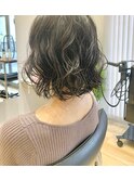 大人ウェーブボブ