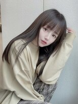 【MUSE】ミネコラネイビーブラック黒髪ロングヘア