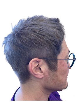 メルト(MELT) ベリーショート　ダブルカラー　シルバー系カラー