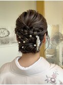 華やか入学式可愛いヘアアレンジ+お着付け♪