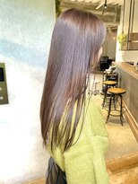 ディッセンバー 渋谷(December)&nbsp;【December】秋カラー×ブリーチなし透明感ピンクグレージュ◎