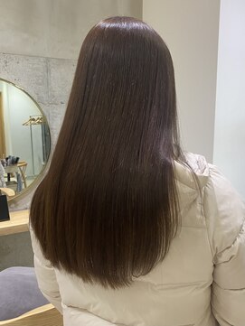 ガーデン オオタカノモリ(garden otakanomori) 大人可愛いサラ艶ワンカールロング/柔らかブラウンカラー