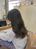 ヘア カンパニー トワ 千葉店(TOWA)&nbsp;オリーブベージュ/ブリーチなし/透明感カラー/ダブルカラー