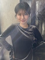 ミンクス渋谷スマートサロン(MINX shibuya smart salon)&nbsp;魅力倍増カール シアーカラー ショート 姫カット ダークアッシュ