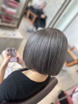 シエル 羽生店(Ciel) シルバーグレー　こなれミディ　イメチェンスタイル