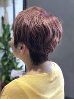 スカーレット(Scar/let) 育てるグレイヘア/脱白髪染め/マッシュショート/ピンクカラー