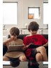 カット＋美髪ストレート＋マイクロバブル￥23000→￥19500
