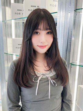 ノエロク 岐阜(noe rok) 髪質改善カラー韓国風レイヤースタイル20代30代