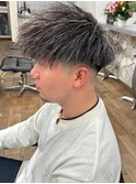 ツイスト×スキンフェード×ホワイトメッシュ