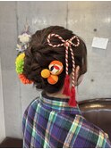 【ヴィザヴィ板橋】成人式シニヨンスタイル