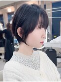 似合わせカットフェミニンショートメルティカラー髪質改善