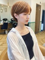 ロンド エメ 柏(Lond aimer)&nbsp;イメチェンショート×外ハネボブ×美髪×ワイドバング/柏