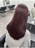 オイルカラーカシスレッド高知美容院
