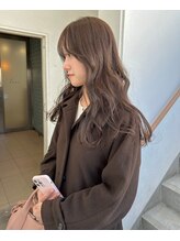 【柔らかブラウン】ダブルカラーで暖色系を入れれば、柔らかな質感と透明感あるブラウンに♪