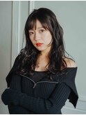 しっかりコテ巻きロングスタイル/顔まわりレイヤーカット