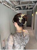参列おだんごヘアセット