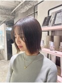 今っぽ可愛い切りっぱなしボブ