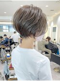 40代50代60代 ショート白髪ぼかし絶壁解消似合わせ 安