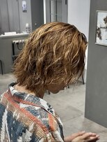 オーバルバイアピッシュ(OVARL by apish)&nbsp;ニュアンスパーマサーフカールシャドウパーマメンズカット