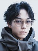 渋谷メンズパーマフェザーパーマシャドウパーマセンターパート