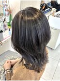 コントラストハイライト／シルバーグレージュ／白髪ぼかし／mai