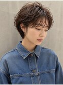 ショートパーマ/ショート/小顔ショート/ケアパーマ/ラフパーマ